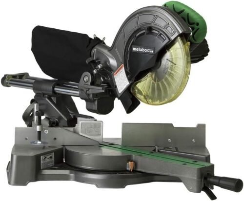 Metabo HPT 8-1/2″ Sliding Miter Saw, Adjustable Pivot Fence, 9.5 Amp Motor, Electronic Speed Control (C8FSE)