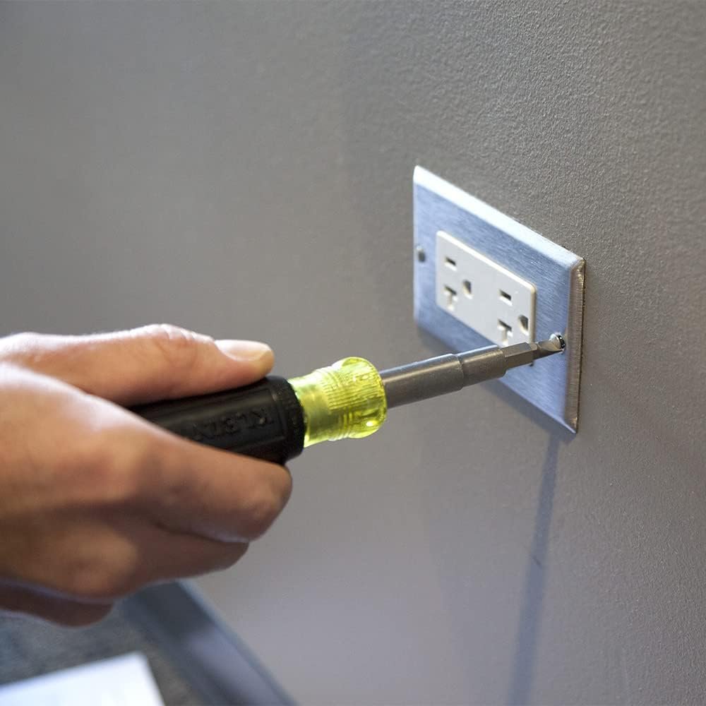 Klein Tools 32500 11-in-1 Screwdriver / Nut Driver Set, 8 Bits (Phillips, Slotted, Torx, Square), 3 Nut Driver Sizes, Cushion Grip Handle - Image 7