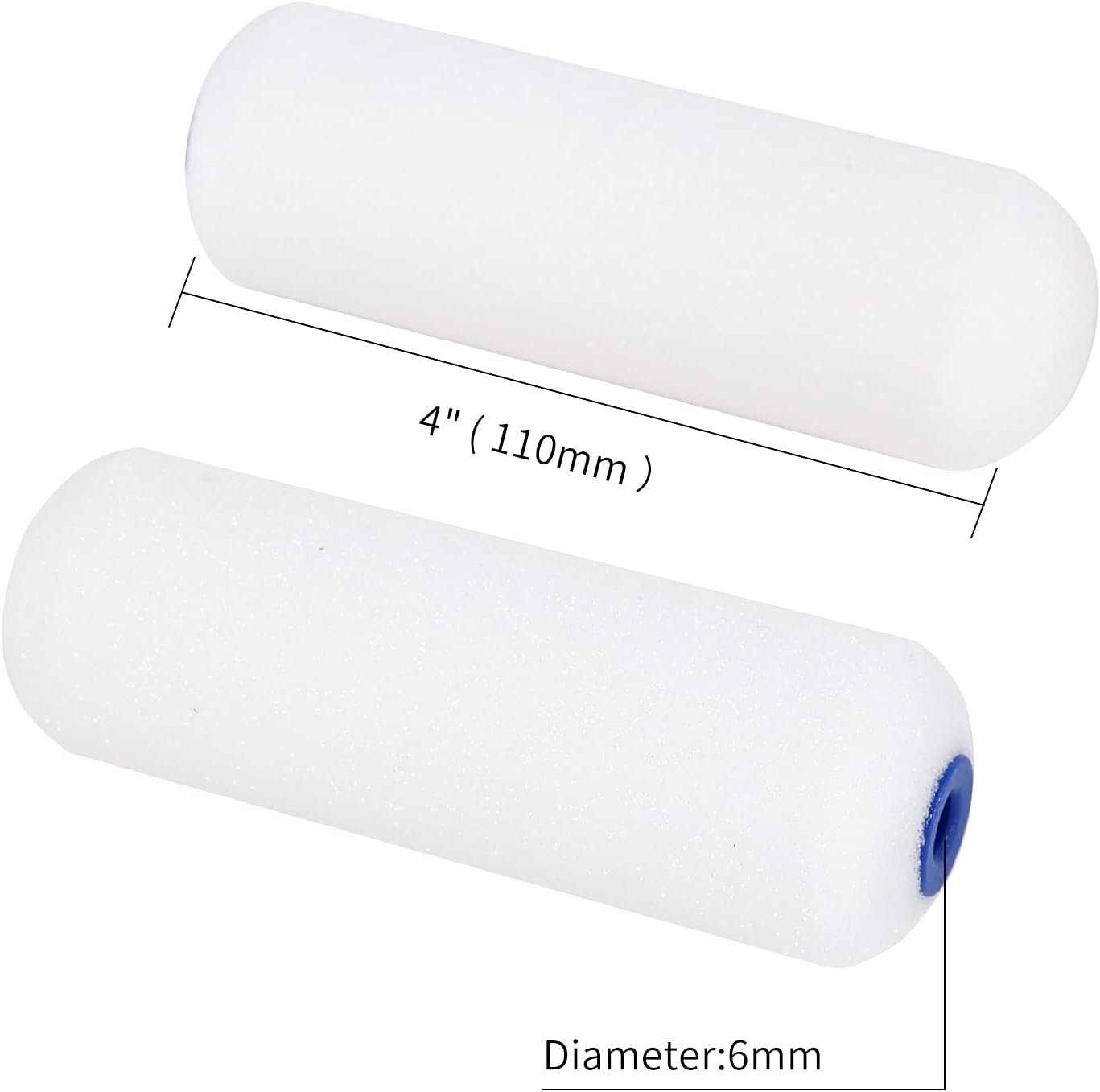 Mister Rui Foam Paint Roller, 4 Inch Paint Roller 10 Pack, Small Paint Roller, Foam Paint Roller 4 Inch, Small Foam Paint Roller High Density, 4 Inch Foam Rollers for Painting Walls, Cabinets - Image 6
