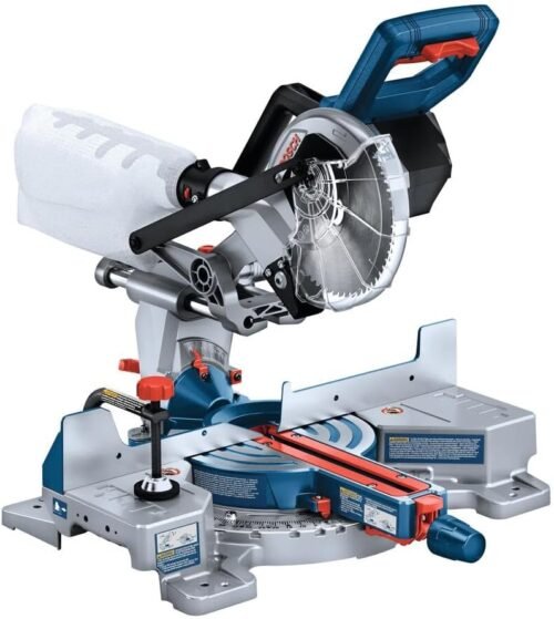 BOSCH GCM18V-07SN PROFACTOR™ 18V 7-1/4 In. Single-Bevel Slide Miter Saw – Mobile, Cordless Solution, 3-3/4 In. Nested Crown Cutting, 8-1/4 In. Crosscut Capacity (Bare Tool)