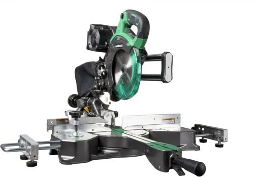 Metabo HPT 36V MultiVolt™ Pro Sliding Miter Saw | 7-1/4-Inch Blade | Dual Bevel | Tool Only – No Battery | Extreme Precision | Highly Accurate | C3607DRAQ4