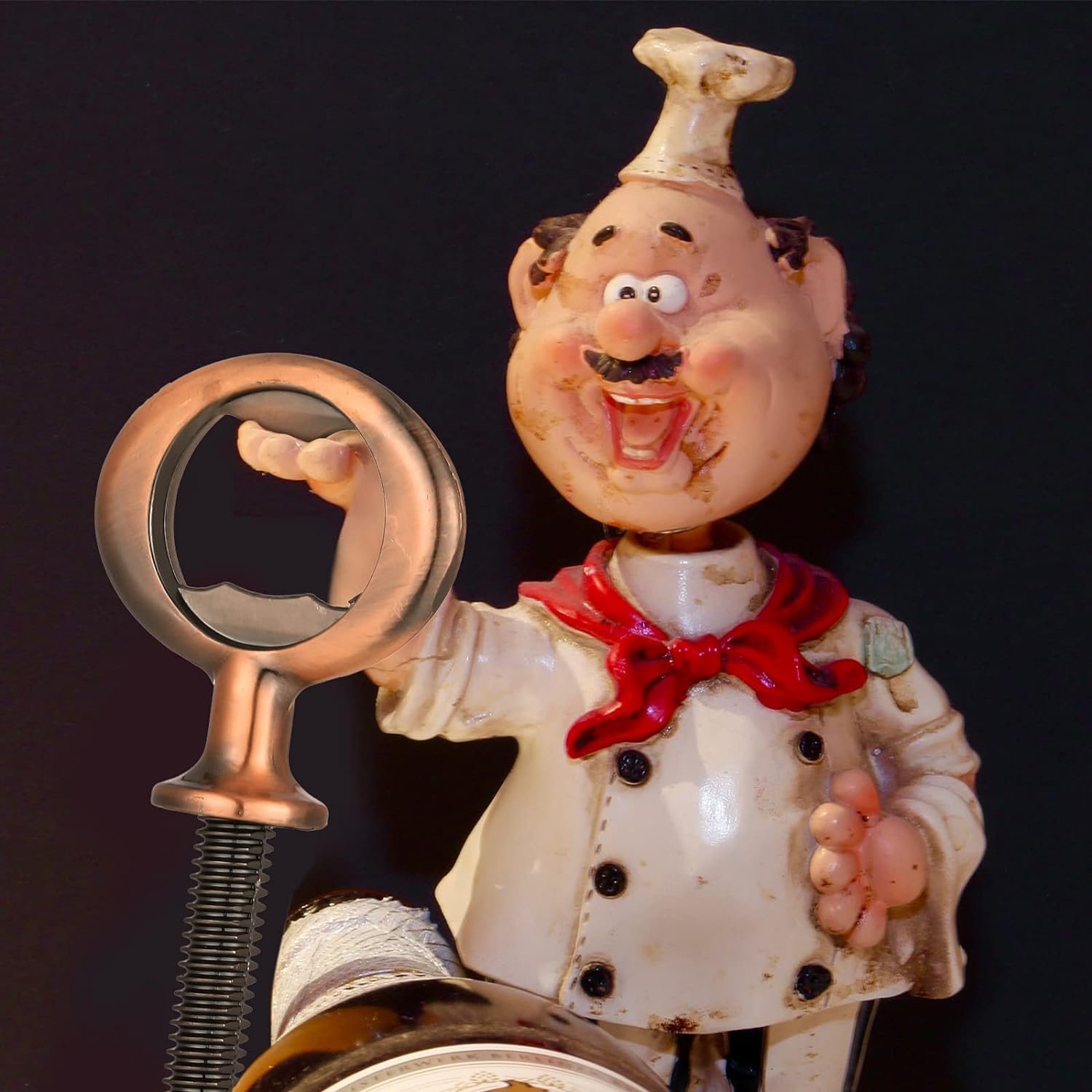 Patelai 10 Pieces Metal Bottle Opener Blank Stainless Steel Flat Bottle Opener Inserts Kit Threaded Beer Hardware for Valentine's Day Wedding Wine Party Wood Turning DIY Handmade Project Craft - Image 7