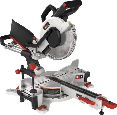 JET 10-Inch Sliding Dual-Bevel Compound Miter Saw, 1Ph 115V (JMS-10X)