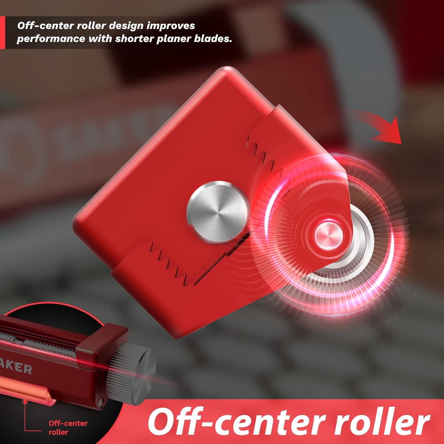 Saker Honing Guide with Whetstone - Red Off-Center Upgraded Honing Tool and Diamond Sharpening Stone Set Kit for Knife, Short Chisels and Planes, Fine/Coarse Plate, 400/1000/Grit… - Image 5