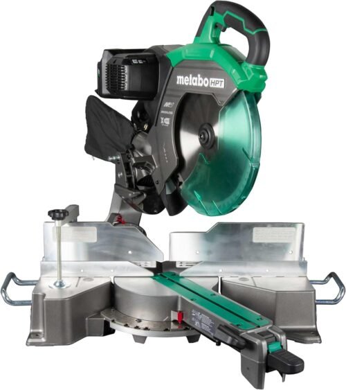 Metabo HPT 36V MultiVolt™ 12-Inch Dual Bevel Sliding Miter Saw | Tool Only – No Battery | Optional AC Adapter | C3612DRAQ4
