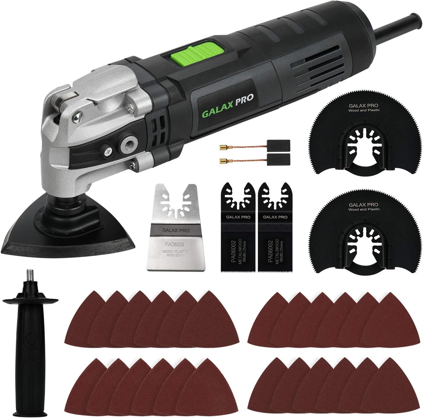 GALAX PRO 3.5A 6 Variable Speed Oscillating Multi Tool Kit with Quick Clamp System Change and 30pcs Accessories, Oscillating Angle:4° for Cutting, Sanding, Grinding - Image 2