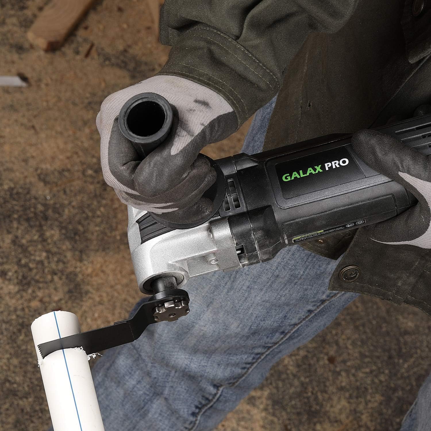 GALAX PRO 3.5A 6 Variable Speed Oscillating Multi Tool Kit with Quick Clamp System Change and 30pcs Accessories, Oscillating Angle:4° for Cutting, Sanding, Grinding - Image 8