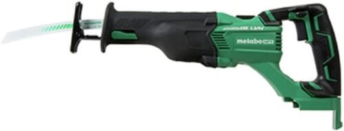 Metabo HPT Cordless Reciprocating Saw | Tool Only | No Battery | 3-Mode Selector W/Auto Mode | Tool-Less Blade Changing System | Large Rafter Hook | Lifetime Tool Warranty | Brushless | CR18DBLQ4