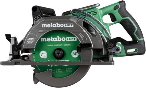 Metabo HPT 36V Cordless 7-1/4″ Rear Handle Circular Saw, 500 Cuts Per Charge, Lightweight at 8.2 Lbs