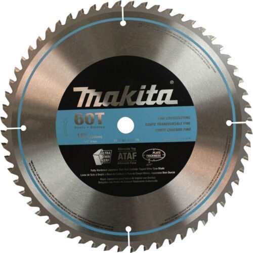 Makita A-93675 10-Inch 60 Tooth Micro Polished Mitersaw Blade, Silver