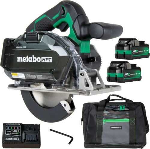 Metabo HPT 18V MultiVolt™ Cordless Circular Saw Kit | 5-3/8-Inch Metal Cutting Saw | Lifetime Tool Warranty | CD1805DB